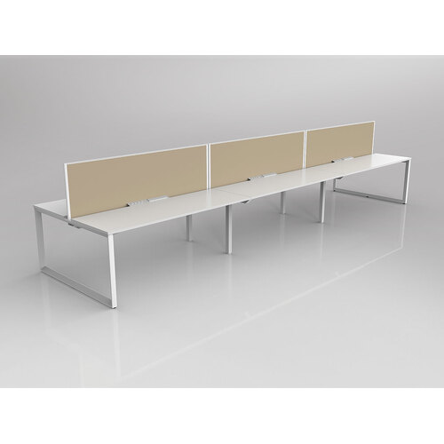 Anvil B2B 6 X 1200 X 600 New Oak On White With Screen White/Sandcastle