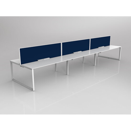 Anvil B2B 6 X 1200 X 600 New Oak On White With Screen White/Steel Blue