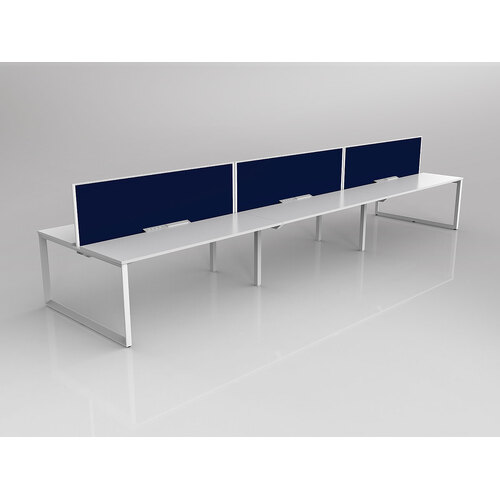 Anvil B2B 6 X 1200 X 600 White On White With Screen White/Navy