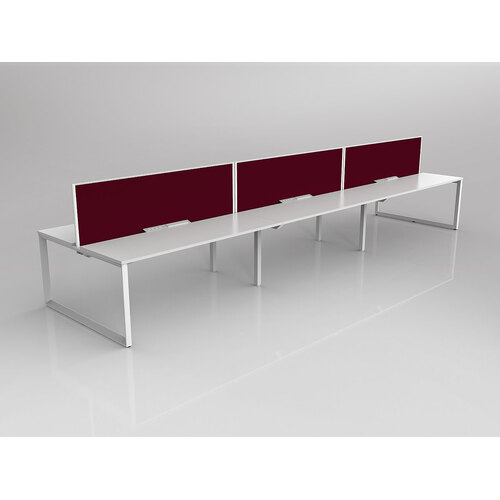 Anvil B2B 6 X 1200 X 600 White On White With Screen White/Ruby Red