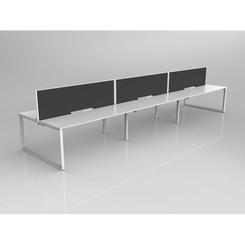 Anvil B2B 6 X 1200 X 600 White On White With Screen White/Slate Grey