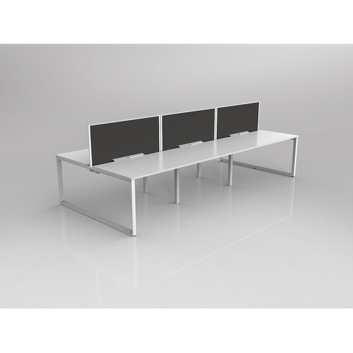 Anvil B2B 6 X 1200 X 750 New Oak On White With Screen White/Slate Grey
