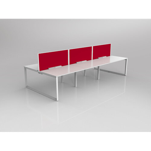 Anvil B2B 6 X 1200 X 750 New Oak On White With Screen White/Tomato Red