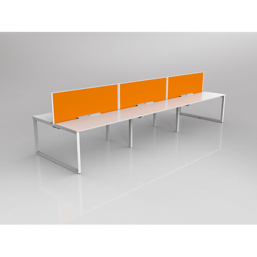 Anvil B2B 6 X 1500 X 600 New Oak On White With Screen White/Bright Orange
