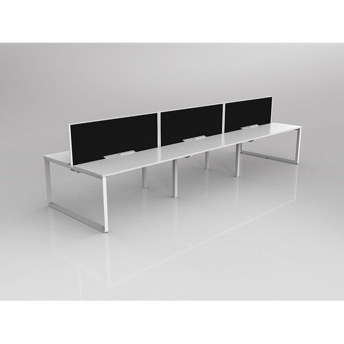 Anvil B2B 6 X 1500 X 600 New Oak On White With Screen White/Charcoal