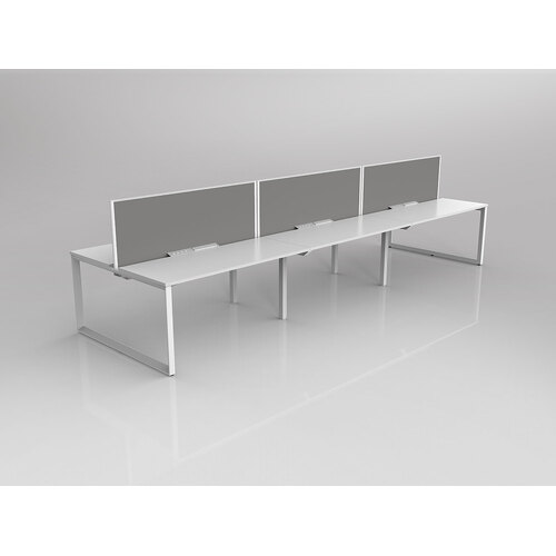 Anvil B2B 6 X 1500 X 600 New Oak On White With Screen White/Grey
