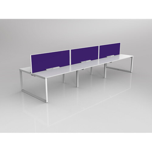 Anvil B2B 6 X 1500 X 600 New Oak On White With Screen White/Plum