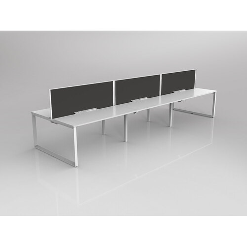 Anvil B2B 6 X 1500 X 600 New Oak On White With Screen White/Slate Grey