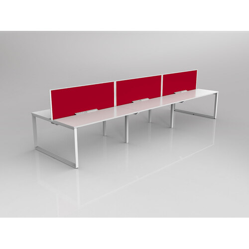 Anvil B2B 6 X 1500 X 600 New Oak On White With Screen White/Tomato Red