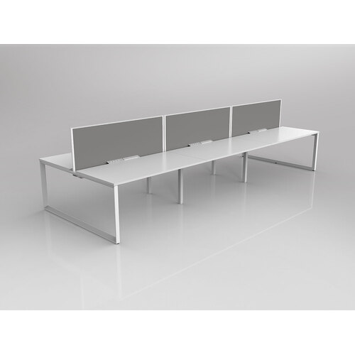 Anvil B2B 6 X 1500 X 750 New Oak On White With Screen White/Alloy Grey