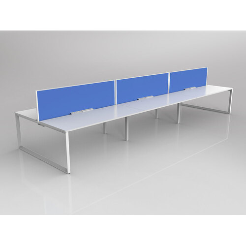 Anvil B2B 6 X 1800 X 750 New Oak On White With Screen White/Baby Blue