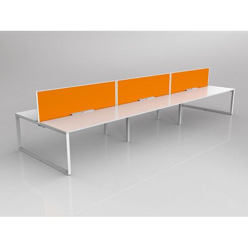 Anvil B2B 6 X 1800 X 750 New Oak On White With Screen White/Bright Orange