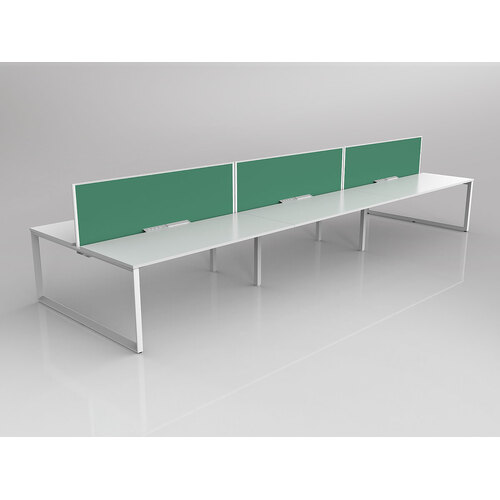 Anvil B2B 6 X 1800 X 750 New Oak On White With Screen White/Fern Green