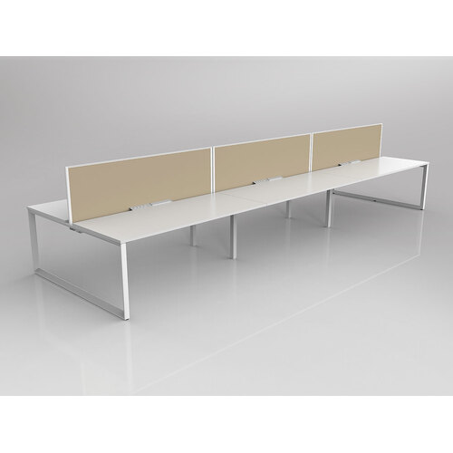 Anvil B2B 6 X 1800 X 750 New Oak On White With Screen White/Sandcastle