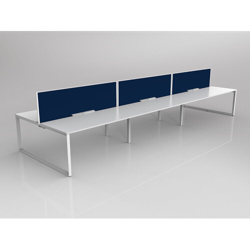 Anvil B2B 6 X 1800 X 750 New Oak On White With Screen White/Steel Blue