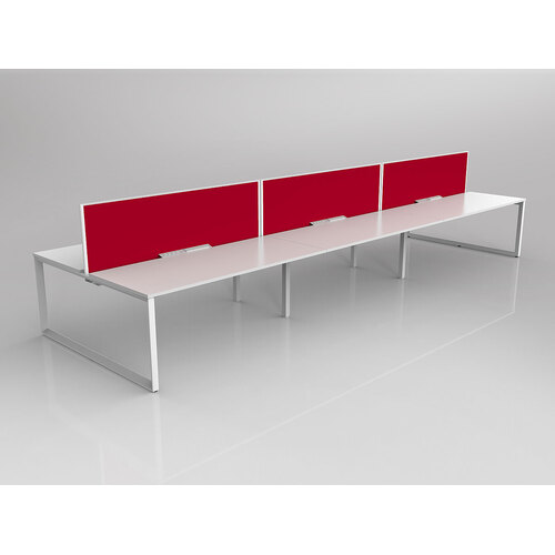 Anvil B2B 6 X 1800 X 750 New Oak On White With Screen White/Tomato Red