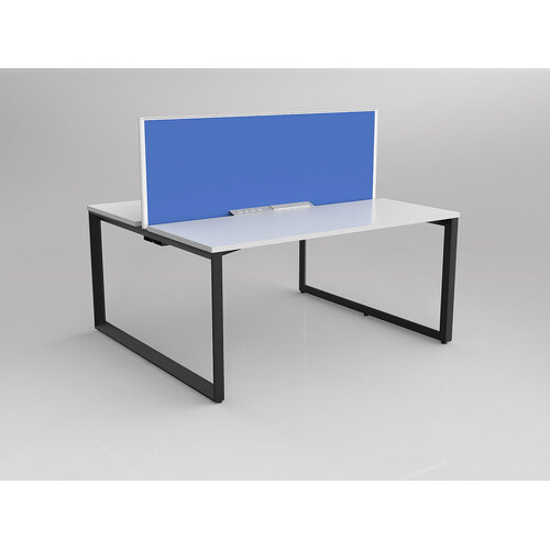 Anvil B2B 2 X 1500 X 600 New Oak On Black With Screen White/Baby Blue