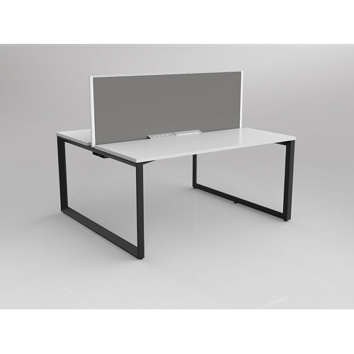 Anvil B2B 2 X 1500 X 600 New Oak On Black With Screen White/Grey
