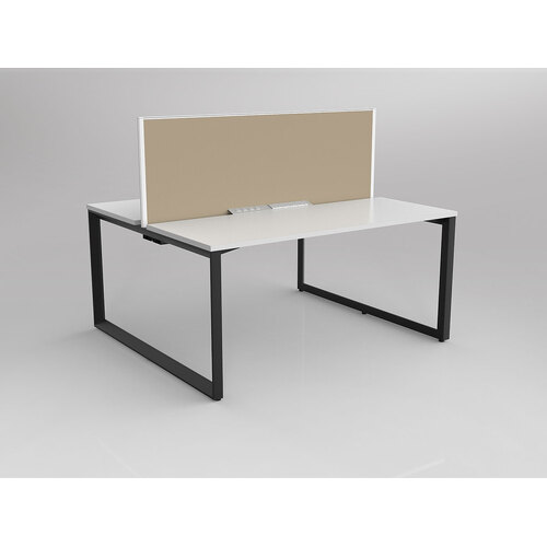 Anvil B2B 2 X 1500 X 600 New Oak On Black With Screen White/Sandcastle