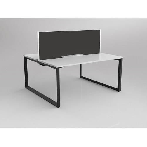 Anvil B2B 2 X 1500 X 600 New Oak On Black With Screen White/Slate Grey