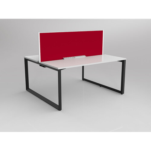 Anvil B2B 2 X 1500 X 600 New Oak On Black With Screen White/Tomato Red