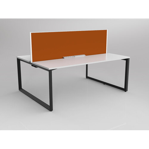 Anvil B2B 2 X 1800 X 600 New Oak On Black With Screen White/Burnt Orange