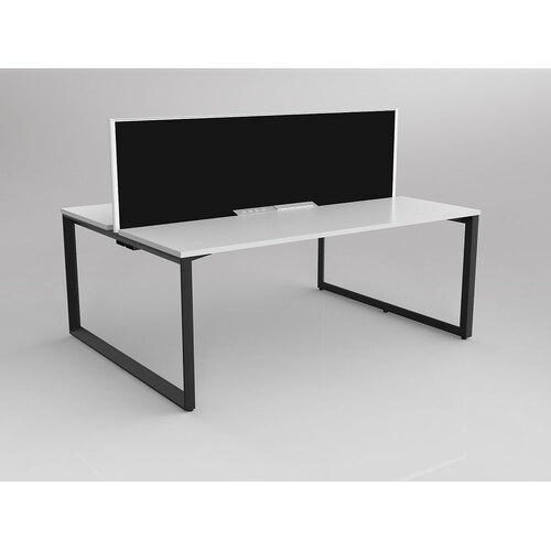 Anvil B2B 2 X 1800 X 600 New Oak On Black With Screen White/Charcoal