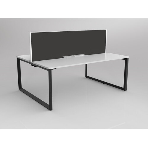 Anvil B2B 2 X 1800 X 600 New Oak On Black With Screen White/Slate Grey