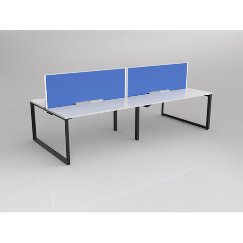 Anvil B2B 4 X 1500 X 600 New Oak On Black With Screen White/Baby Blue