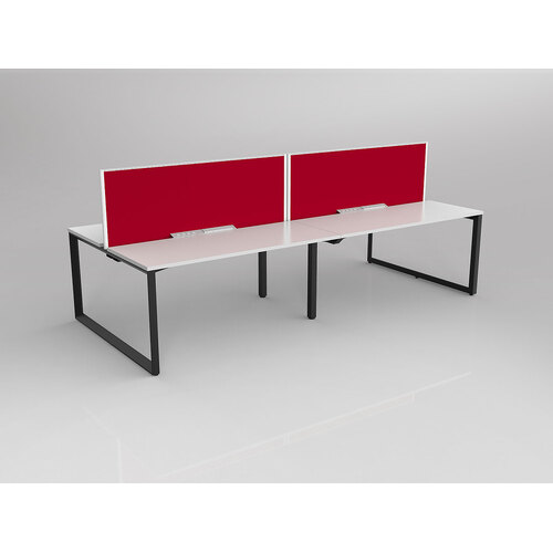 Anvil B2B 4 X 1500 X 600 New Oak On Black With Screen White/Tomato Red