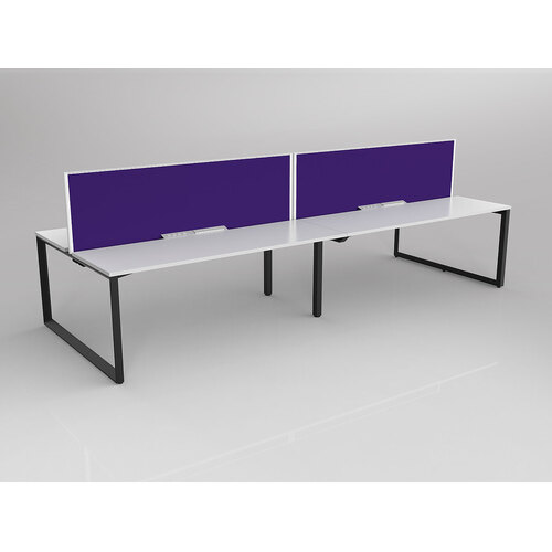 Anvil B2B 4 X 1800 X 600 New Oak On Black With Screen White/Plum