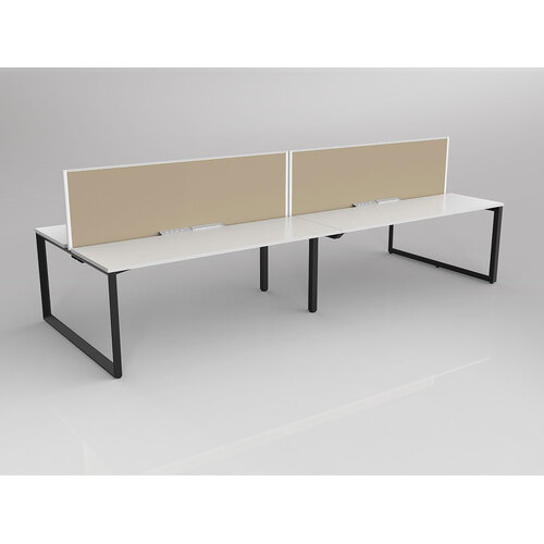 Anvil B2B 4 X 1800 X 600 New Oak On Black With Screen White/Sandcastle