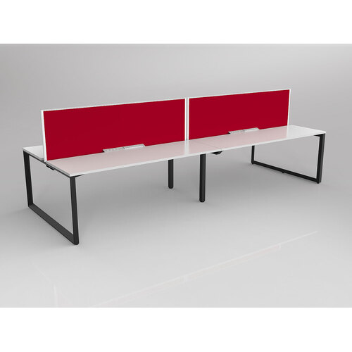 Anvil B2B 4 X 1800 X 600 New Oak On Black With Screen White/Tomato Red