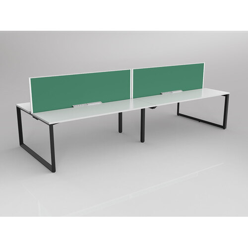 Anvil B2B 2 X 1800 X 600 White On Black With Screen White/Blue