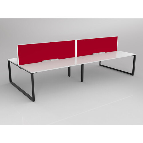 Anvil B2B 4 X 1800 X 750 New Oak On Black With Screen White/Tomato Red