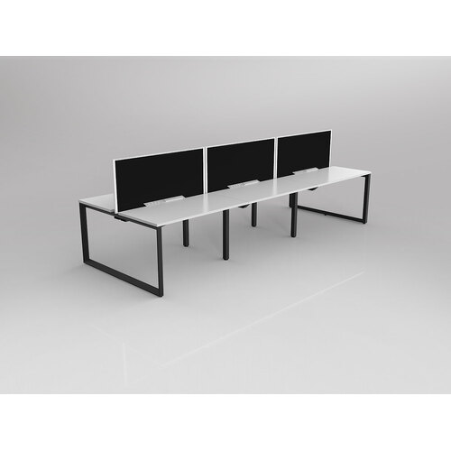 Anvil B2B 6 X 1200 X 600 New Oak On Black With Screen White/Charcoal