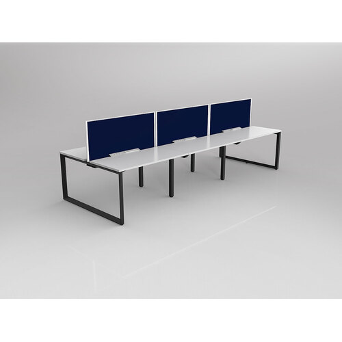 Anvil B2B 6 X 1200 X 600 New Oak On Black With Screen White/Navy