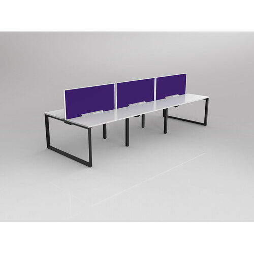Anvil B2B 6 X 1200 X 600 New Oak On Black With Screen White/Plum