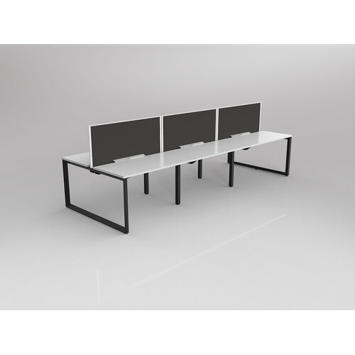 Anvil B2B 6 X 1200 X 600 New Oak On Black With Screen White/Slate Grey
