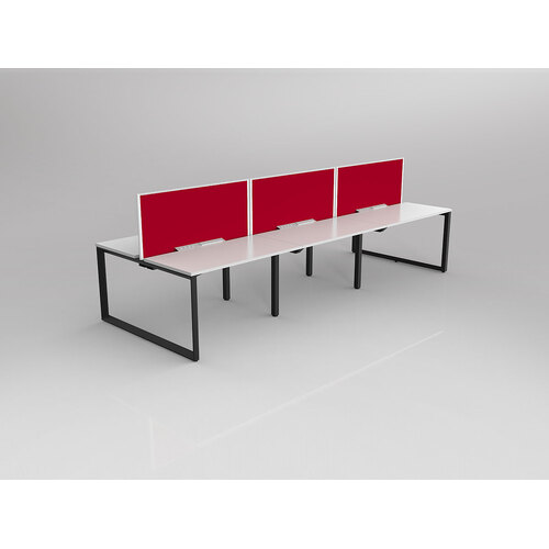 Anvil B2B 6 X 1200 X 600 New Oak On Black With Screen White/Tomato Red