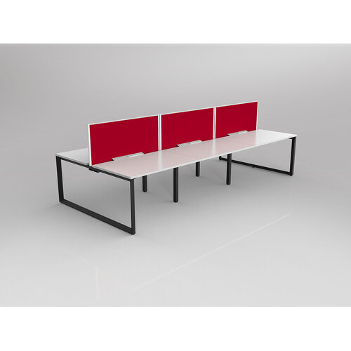 Anvil B2B 6 X 1200 X 750 New Oak On Black With Screen White/Tomato Red