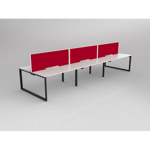 Anvil B2B 6 X 1500 X 600 White On Black With Screen White/Tomato Red