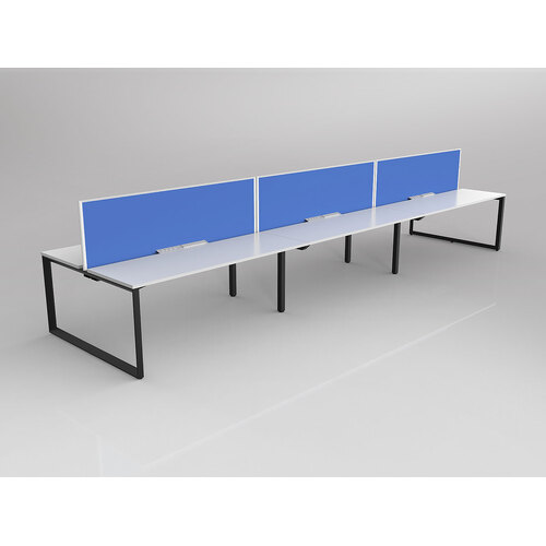 Anvil B2B 6 X 1800 X 600 New Oak On Black With Screen White/Baby Blue