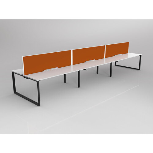 Anvil B2B 6 X 1800 X 600 New Oak On Black With Screen White/Burnt Orange