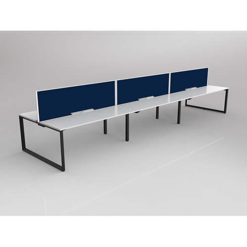 Anvil B2B 6 X 1800 X 600 New Oak On Black With Screen White/Steel Blue