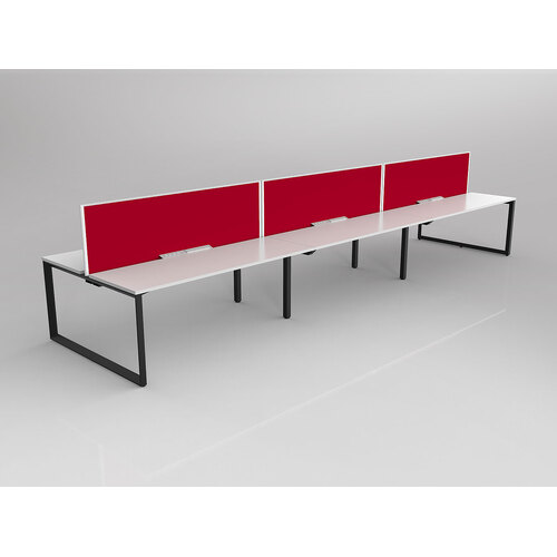 Anvil B2B 6 X 1800 X 600 New Oak On Black With Screen White/Tomato Red