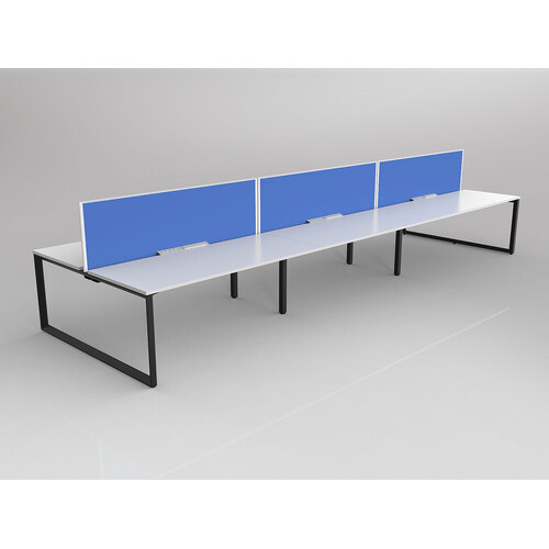 Anvil B2B 6 X 1800 X 750 New Oak On Black With Screen White/Baby Blue