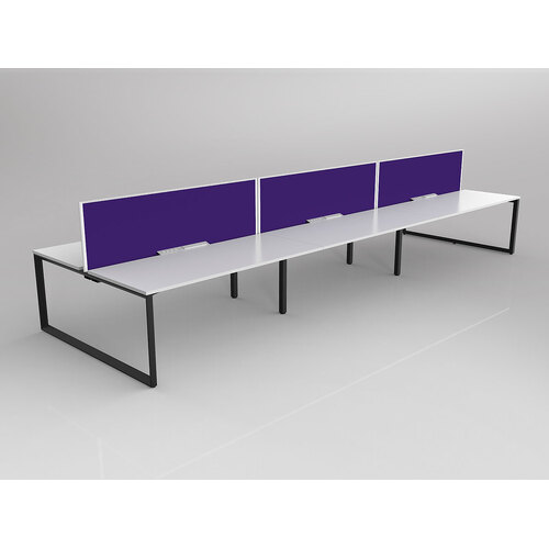 Anvil B2B 6 X 1800 X 750 New Oak On Black With Screen White/Plum