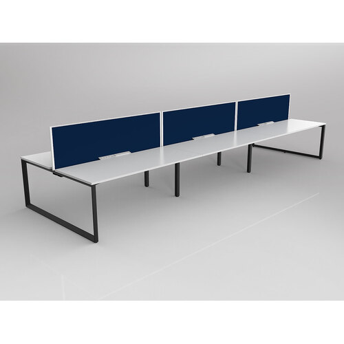 Anvil B2B 6 X 1800 X 750 New Oak On Black With Screen White/Steel Blue