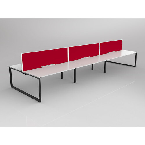 Anvil B2B 6 X 1800 X 750 New Oak On Black With Screen White/Tomato Red